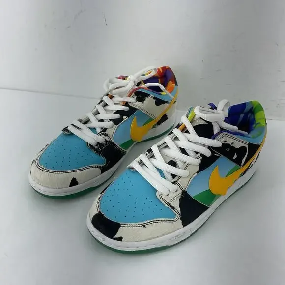 Nike Sb Dunk Low Ben & Jerry's Multicolor Athletic Shoes Men Size 10 Preowned - Picture 2 of 8